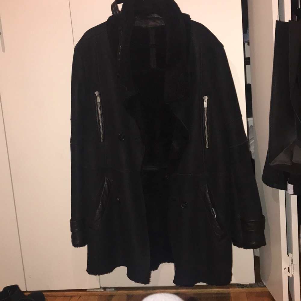 Hugo Boss Shearling Car Coat